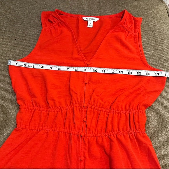 Nine West Red Sleeveless Blouse - Picture 9 of 10